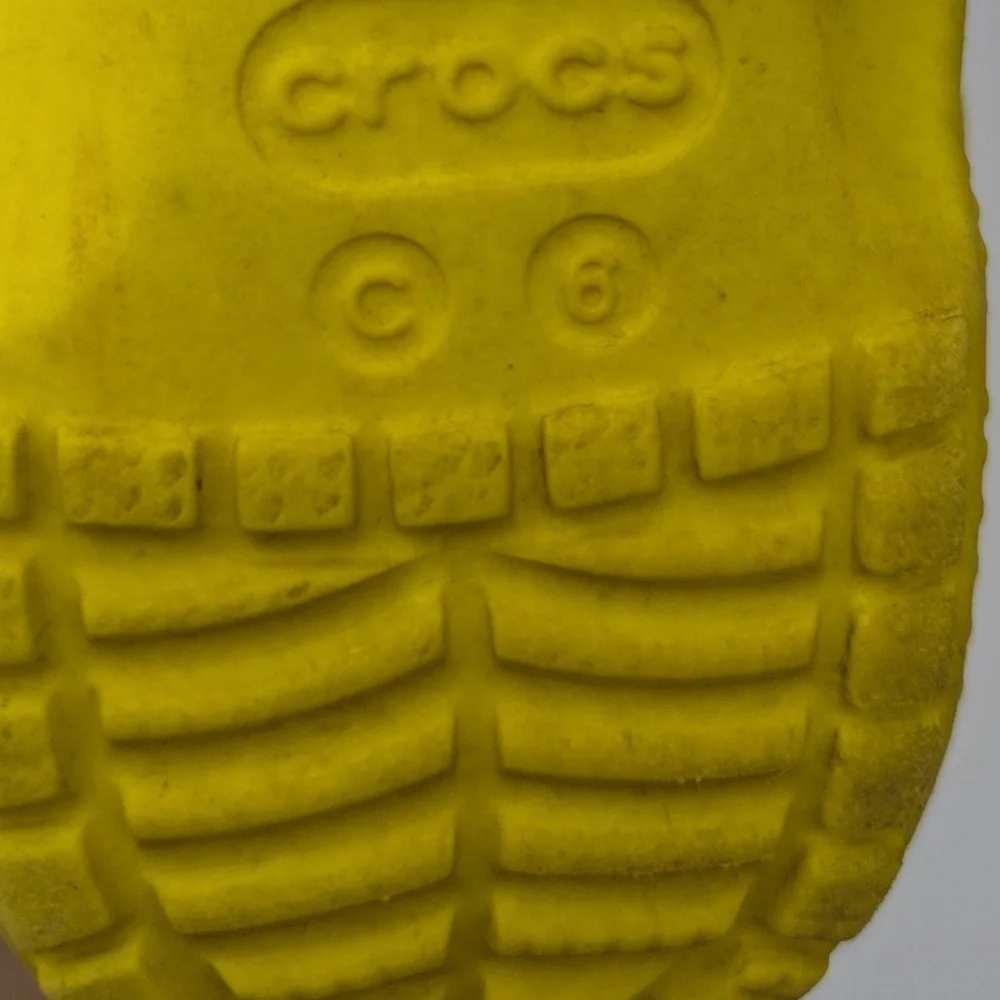 Crocs Yellow Sandal Water Shoe 6T